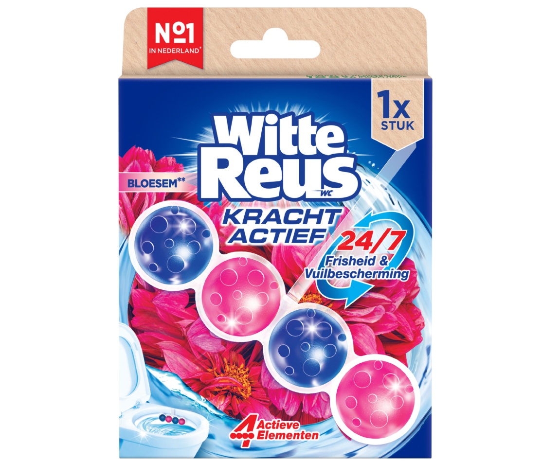 Witte Reus Kracht Actief Toiletblok Bloesem